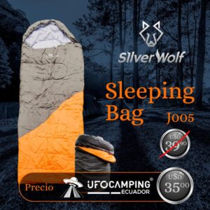 Silver Wolf Sleeping Bag J005