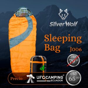 Sleeping Bag J006 - Silver Wolf