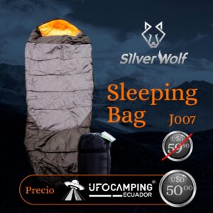Sleeping Bag J007 - Silver Wolf